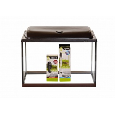 Аквариум AquaPlus STD П72 (600х300х460-5), 66 л. прямоугольный, со светильником 1х15 Вт, венге + оборудование (помпа Fan-1, рег. нагрев. T75)