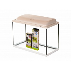 Аквариум AquaPlus STD П72 (600х300х460-5), 66 л. прямоугольный, со светильником 1х15 Вт, выбеленный дуб + оборудование (помпа Fan-1, рег. нагрев. T75)
