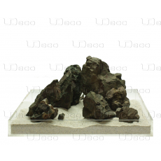 UDeco Grey Stone MIX SET 15 - Натуральный камень "Серый" для оформления аквариумов и террариумов, упаковка 15 кг.