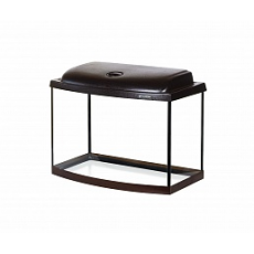 Аквариум AquaPlus STD Ф50 венге (500х300х410-5) фигурный, 46 л, со светильником 1х14 Вт