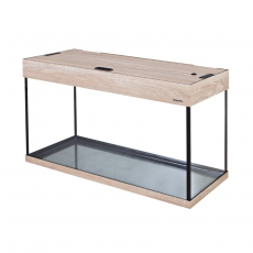 Аквариум AquaPlus 200 (1000х400х560-6/8), 185 л. прямоугольный со светильником LUX 2х30 Вт, дуб сонома