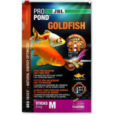 Основной корм JBL ProPond Goldfish M в форме плавающих палочек для золотых рыбок среднего размера, 0,4 кг (3 л)
