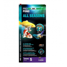Основной всесезонный корм JBL ProPond All Seasons S в форме плавающих палочек для карпов кои небольшого размера, 5,8 кг (32 л)