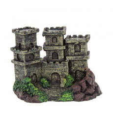 Декорация пластиковая PRIME Замок с тремя башнями 120х80х85 мм