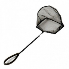 Сачок JBL Fish Net PREMIUM coarse крупноячеистый черный, 43х15 см