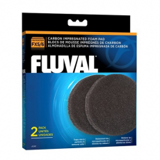 Губка угольная для удаления примесей из воды для фильтров FLUVAL FX5/FX6, 2 шт