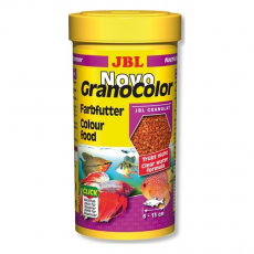Корм основной JBL NovoGranoColor Refill в форме гранул для особенно яркой окраски рыб, 250 мл (120 г)