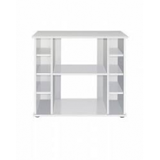 Подставка Biodesign ALTUM 135/ CRYSTAL 145 (белая) без дверок, ЛДСП 16/22 мм, 81x38x79 см, регул-мые опоры