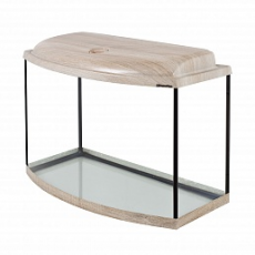 Аквариум AquaPlus STD Ф70 дуб сонома (600х300х460) фигурный, 62 л, со светильником 1х15 Вт