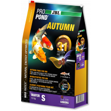 Основной осенний корм JBL ProPond Autumn S в форме тонущих чипсов для карпов кои небольшого размера, 0,5 кг (1 л)