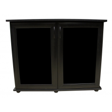 Подставка Aqua Plus МДФ 900х475х720 мм, черная, 2 дверки