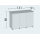Тумба Juwel RIO 350/300 светлое дерево (Light wood) SBX 121х51х80см