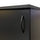 Пoдставка  Aqua Plus, 320х320х720 мм, 1 дверка  ДСП, черная , собранная