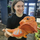 Коллекционная фигурка Бородатая агама оранжевая (pogona vitticeps orange) большая