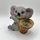 Декор для аквариума Коала с корзиной, 12х7.5х13 см