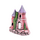 Декорация Замок с двумя крышами розовый, 13,5х9х16 см Декорация Замок с двумя крышами розовый, 13,5х9х16 см
