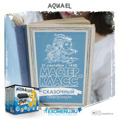 Мастер-класс "Сказочный аквариум" с AQUAEL 21 сентября 