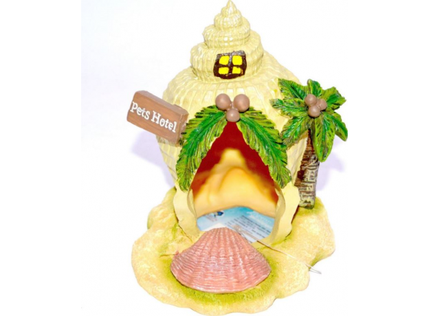 Грот для аквариума "Отель для животных" 12.5*13.5*15 см