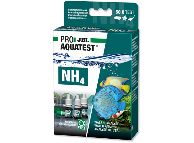 JBL ProAquaTest NH4 Ammonium - Экспресс-тест для определения содержания аммония/аммиака в пресной и морской воде, примерно на 50 измерений