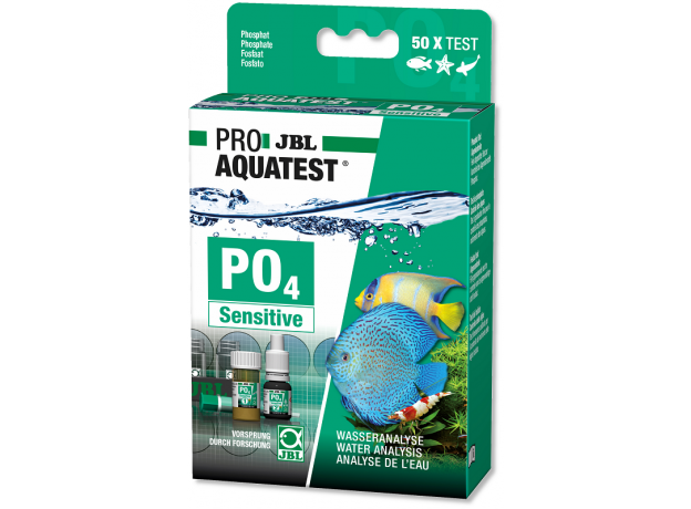 JBL ProAquaTest PO4 Phosphate sensitive - Экспресс-тест для определения содержания фосфатов в пресной и морской воде, примерно на 50 измерений