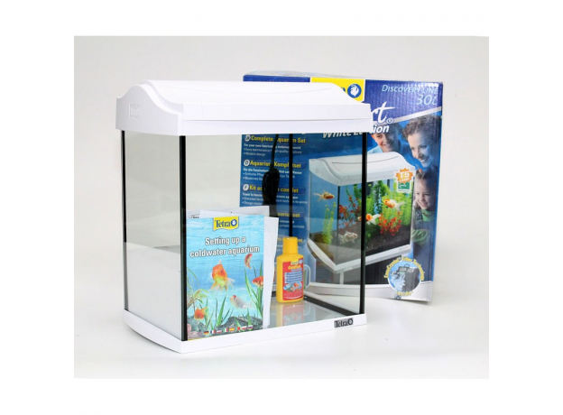 !Аквариум Tetra AquaArt Goldfish 30 л, белый