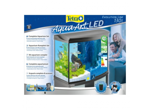 !Аквариум Tetra AquaArt LED 130 л, антрацит