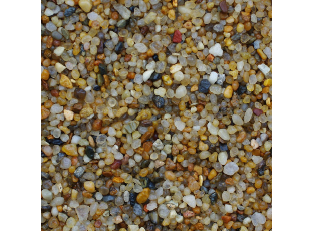 DECOTOP Roanoke - Природный чистый разноцветный гравий,  2-5 мм, 2.3 кг/1.5 л