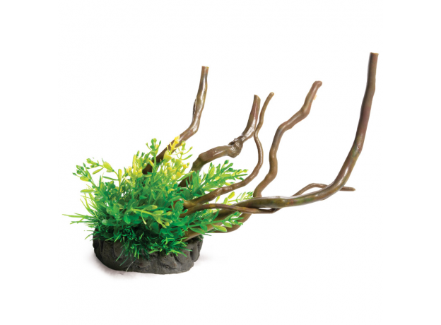 Коряга с растениями 220*90*140мм, Laguna