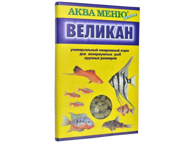 Корм АКВА МЕНЮ Великан, 35 г, ежедневный, для крупных аквариумных рыб