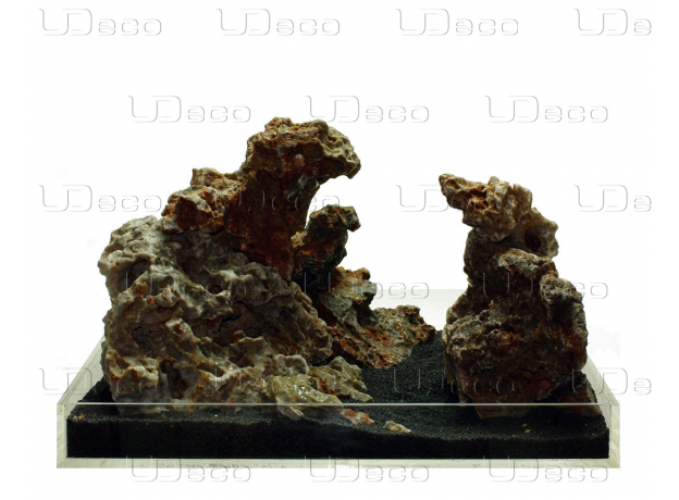 UDeco Jura Rock S - Натуральный камень "Юрский" для оформления аквариумов и террариумов, 1 шт.