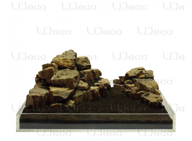 UDeco Fossilized Wood Stone S - Натуральный камень "Окаменелое дерево" для оформления аквариумов и террариумов