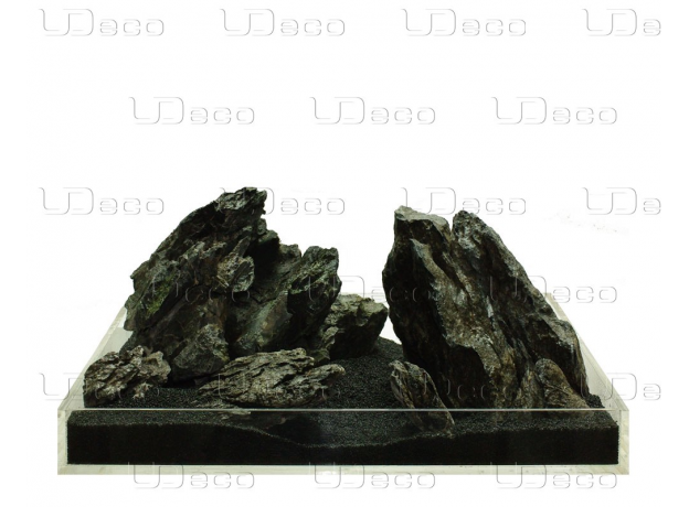 UDeco Grey Mountain L - Натуральный камень "Серая гора" для оформления аквариумов и террариумов, 1 шт.