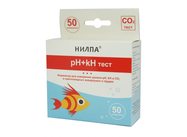 Тест pH+kH НИЛПА для измерения уровня pH, kH и CO2