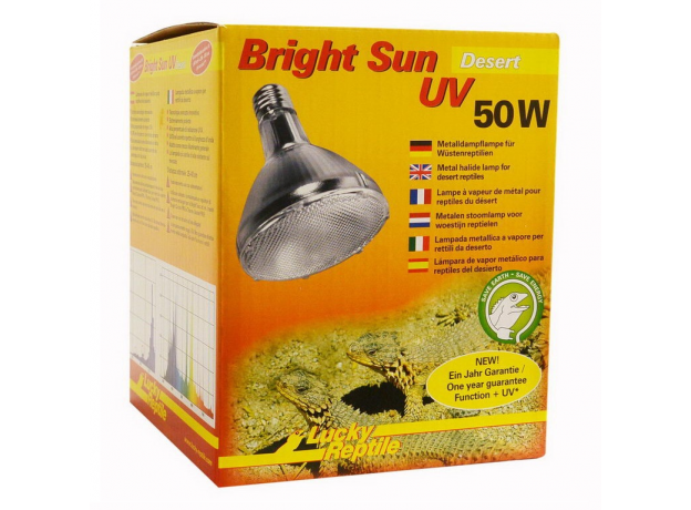 !Лампа 3 в1 LUCKY REPTILE Bright Sun UV Пустыня 50 Вт