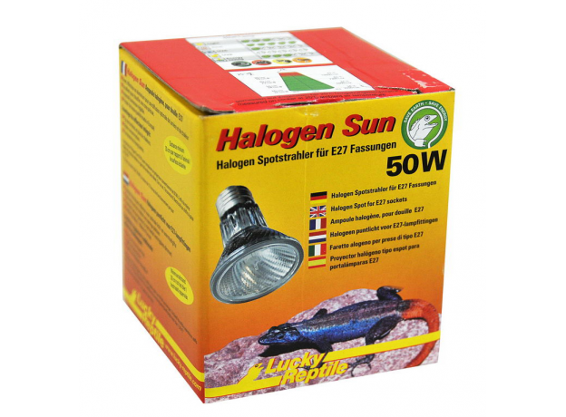 Лампа галогенная LUCKY REPTILE Halogen Sun Spot 50 Вт, E27