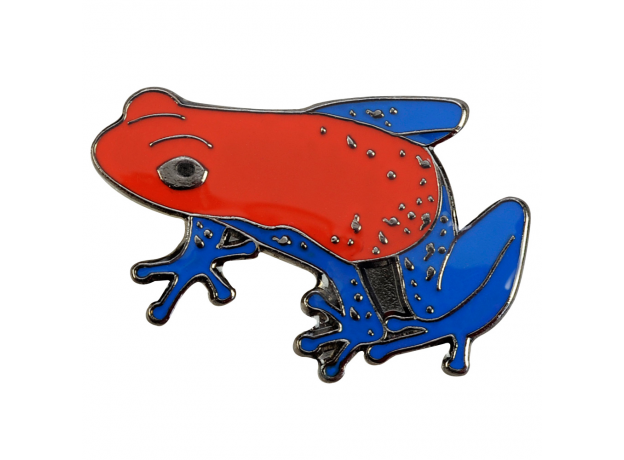 BLUE BUG Значок металлический "Лягушка", 24х17мм