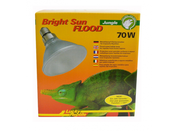 !Лампа 3 в1 LUCKY REPTILE Bright Sun UV FLOOD Джунгли 70 Вт