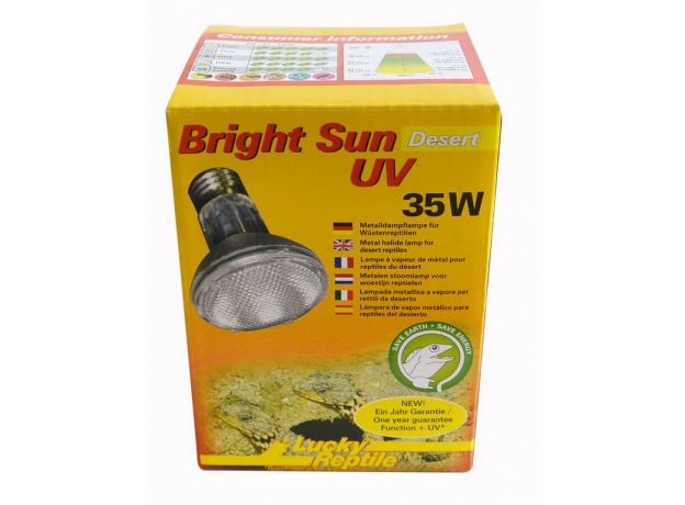 !Лампа 3 в1 LUCKY REPTILE Bright Sun UV Пустыня 35 Вт