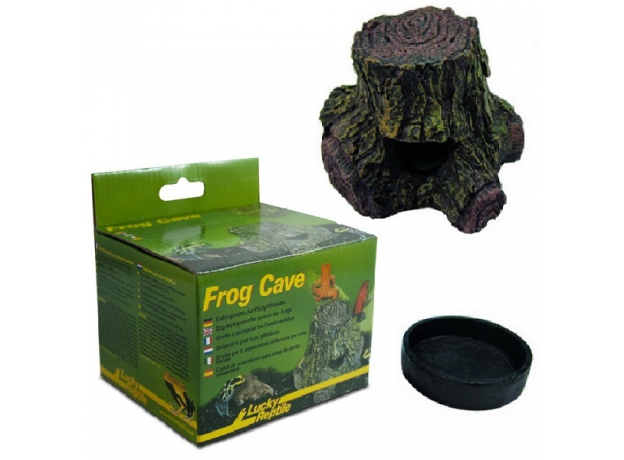 Укрытие для рептилий LUCKY REPTILE Frog Cave, имитация дерева, 15x8x5.5 см