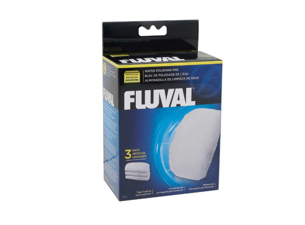 Губка механической очистки для фильтров Fluval 106/206/107/207 (синтепон) 3 шт.