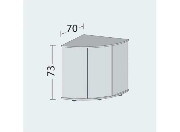 Тумба Juwel TRIGON 190 белая (White) SBX 98,5х70х73см