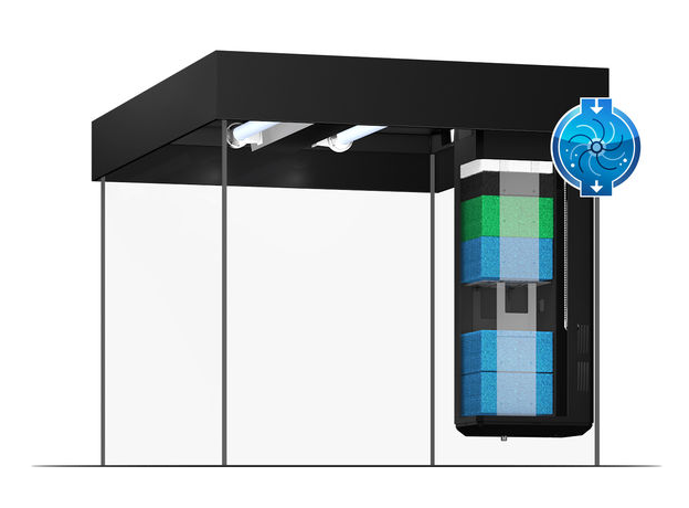 Аквариум Juwel LIDO 200 LED 200л черный (Black) 71х51х65см 2х14W Фильтр Bioflow M, Нагр200W