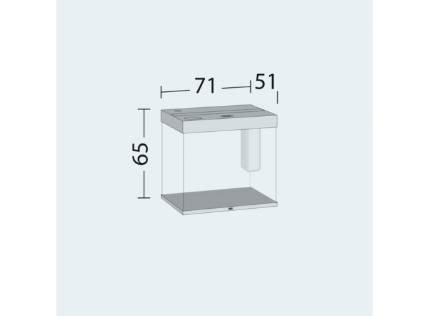 Аквариум Juwel LIDO 200 LED 200л светлое дерево (Light wood) 71х51х65см 2х14W Фильтр Bioflow M, Нагр200W