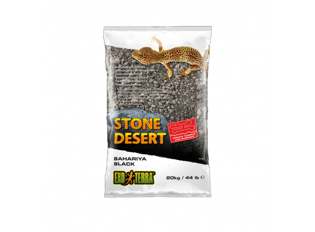 Грунт пустынный с глиной EXO TERRA Bahariya Black Stone Desert черный 20 кг