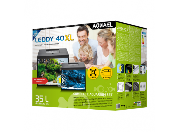 Аквариум AQUAEL LEDDY XL D&N 40 прямой  (35 л)