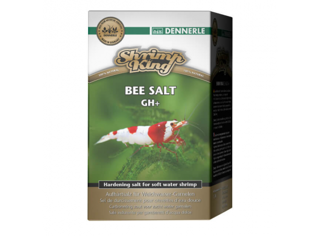 Добавка Dennerle Shrimp King Bee Salt GH+ для повышения общей жесткости в аквариумах с пресноводными креветками, 200г