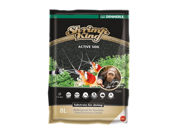 Грунт Dennerle Shrimp King Active Soil, 8л