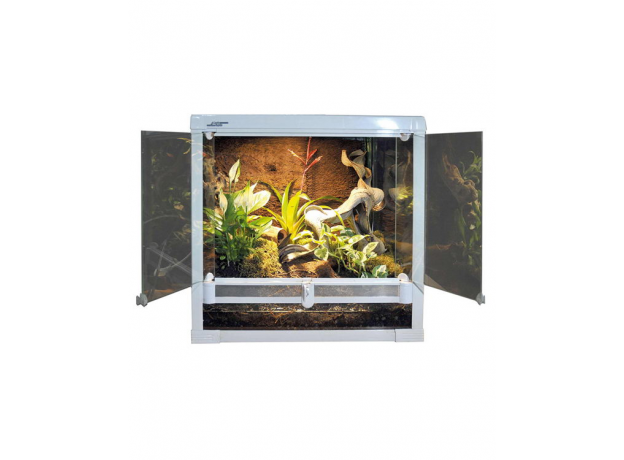 Террариум LUCKY REPTILE Herp Terrarium с распашными дверцами, белый, 40х40х40 см