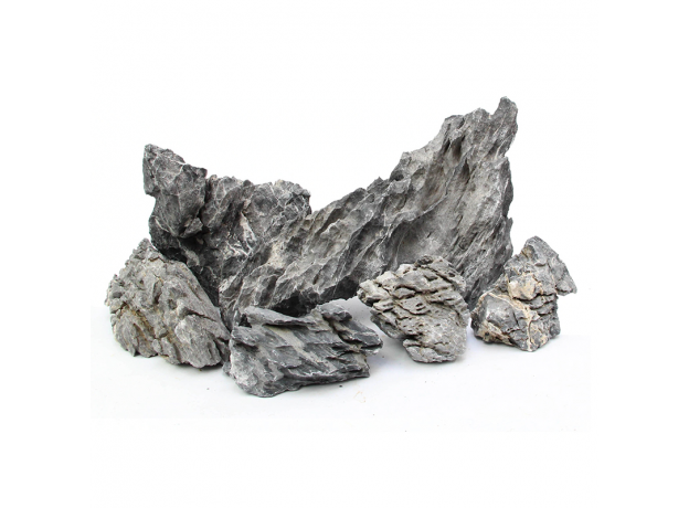 UDeco Grey Mountain XS - натуральный камень "Серая гора" д/акв и терр, пакет 2 л/3 кг
