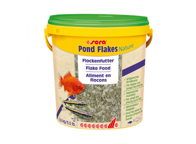 Корм для прудовых рыб Sera POND FLAKES 10 л (1,7 кг) ведро